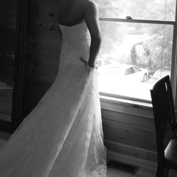 Casablanca Style 1914 Wedding Dress Color Ivy - Picture 6 of 12